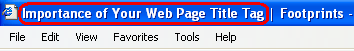 Webpage Title Tag