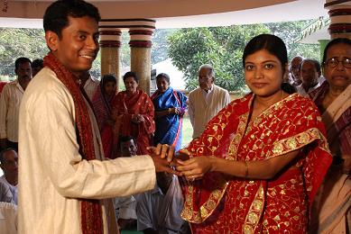 Traditional Indian Engagement Day Picture - San with Pragyan
